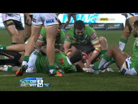 VIDEO: Round 13 2012 Highlights  Raiders vs Tigers